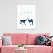 Psalm 42 1 als een dieet voor water canvas afdruk (Insitu (Woonkamer))