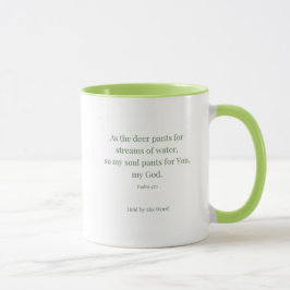 Psalm 42:1 Herten Christelijke Mok – Als het hert