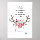 Psalm 42:1 poster (Voorkant)