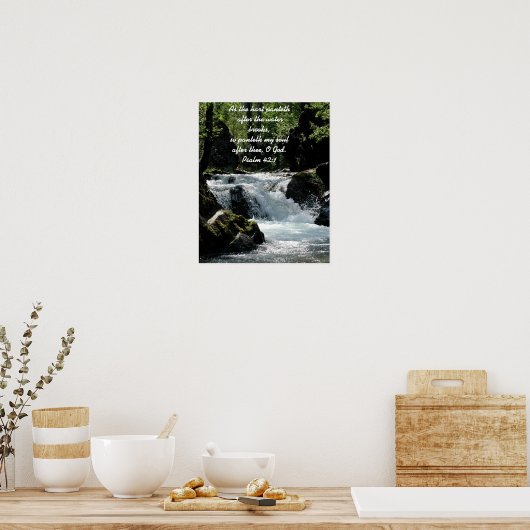 Psalm 42:1 Poster (Keuken)