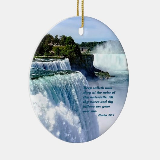 Psalm 42:7 keramisch ornament (Rechts)