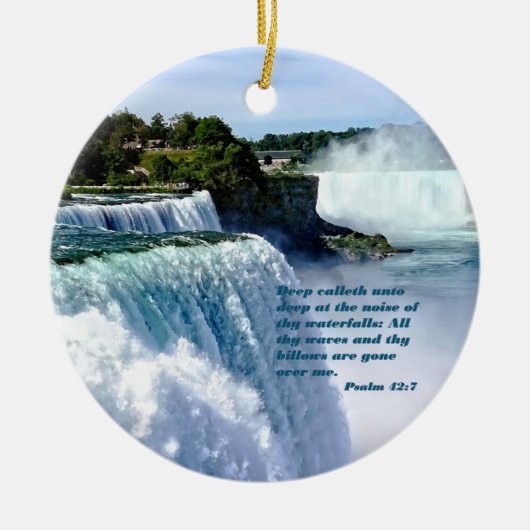 Psalm 42:7 keramisch ornament (Voorkant)