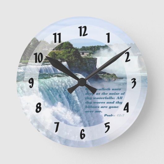 Psalm 42:7 ronde klok (Voorkant)