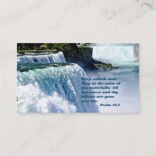 Psalm 42:7 visitekaartje (Achterkant)