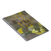 Psalm 43:3 Geel Notitieboek van wilde bloemen (Rechterzijde)