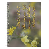 Psalm 43:3 Geel Notitieboek van wilde bloemen (Voorkant)