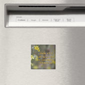 Psalm 43:3 Gele Wilde Bloemen Magneet (Insitu (Vaatwasser))