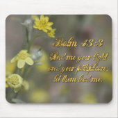 Psalm 43:3 Gele Wilde Bloemen Muismat (Voorkant)