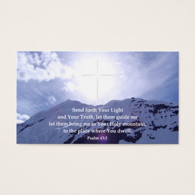 Psalm 43 Inspirerend portemonnee Kaarten Visitekaartje (Voorkant)