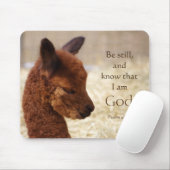Psalm 46:10 Alpaca Mousepad Muismat (Met muis)