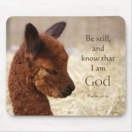 Psalm 46:10 Alpaca Mousepad Muismat