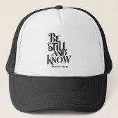 Psalm 46:10 Be Still and Know Scripture Trucker Pet (Voorkant)