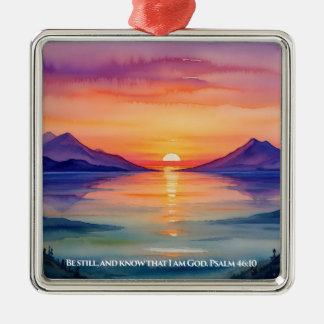 Psalm 46:10 Be still, and know that I am God Mug Metalen Ornament