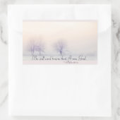 Psalm 46:10 ben nog steeds en weet ik God, Manuscr Rechthoekige Sticker (Tas)