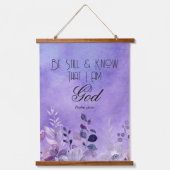 Psalm 46:10 Bible Verse Hangend Wandkleed (Voorkant)