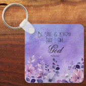 Psalm 46:10 Bible Verse Sleutelhanger (Voorkant)