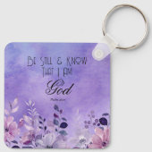Psalm 46:10 Bible Verse Sleutelhanger (Achterkant)