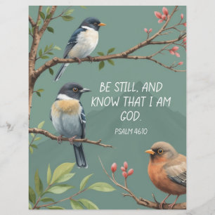 Psalm 46:10 Bijbeltekst afbeelding Flyer