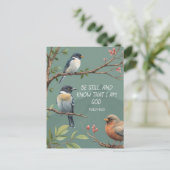 Psalm 46:10 Bijbelvers Afbeelding Briefkaart (Staand voorkant)