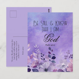Psalm 46:10 Bijbelvers Briefkaart