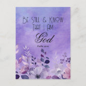 Psalm 46:10 Bijbelvers Briefkaart (Voorkant)