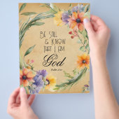 Psalm 46:10 Bijbelvers Flyer (Hand)