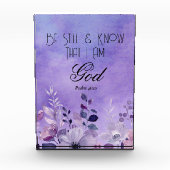 Psalm 46:10 Bijbelvers Fotoblokken (Voorkant)