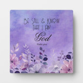 Psalm 46:10 Bijbelvers Fotoplaat (Voorkant)