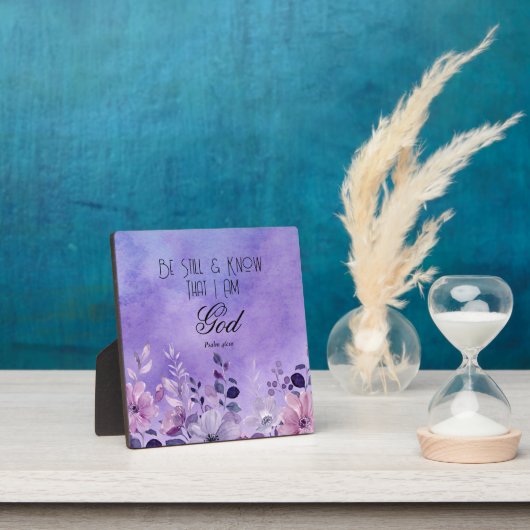 Psalm 46:10 Bijbelvers Fotoplaat (Insitu)