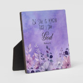 Psalm 46:10 Bijbelvers Fotoplaat (Voorkant)