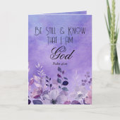 Psalm 46:10 Bijbelvers Kaart (Voorkant)