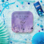 Psalm 46:10 Bijbelvers Papieren Bordje (Feest)