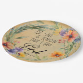 Psalm 46:10 Bijbelvers Papieren Bordje (Gekanteld)