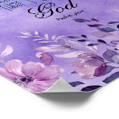 Psalm 46:10 Bijbelvers Poster (Hoek)
