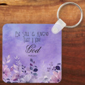 Psalm 46:10 Bijbelvers Sleutelhanger (Achterkant)