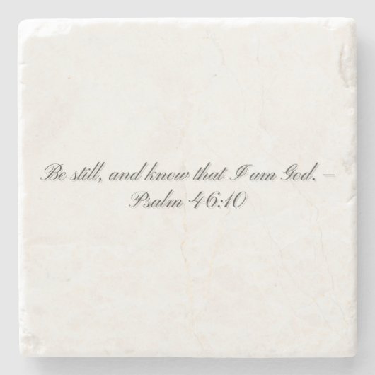 Psalm 46: 10, Cadeau Onderzetter (Voorkant)