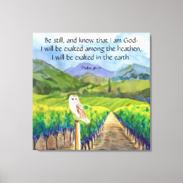Psalm 46:10 canvas afdruk