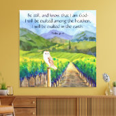 Psalm 46:10 canvas afdruk (Insitu (Woonkamer))