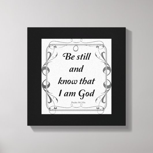 PSALM 46-10 CANVAS AFDRUK (Voorkant)