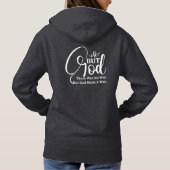 Psalm 46:10 | Christelijk Bijbelcitaat Hoodie (Achterkant)
