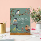 Psalm 46:10 Christelijk Bijbelvers Afbeelding Acryl Bord (Huwelijk)