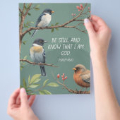 Psalm 46:10 Christelijk Bijbelvers Afbeelding Flyer (Hand)