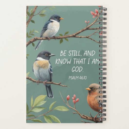 Psalm 46:10 Christelijk Bijbelvers Afbeelding Planner (Achterkant)