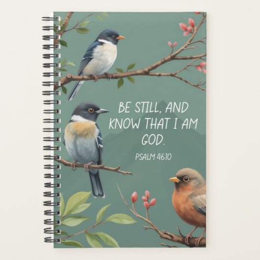 Psalm 46:10 Christelijk Bijbelvers Afbeelding Planner (Voorkant)