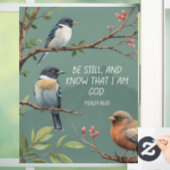 Psalm 46:10 Christelijk Bijbelvers Afbeelding Raamsticker (Huis)