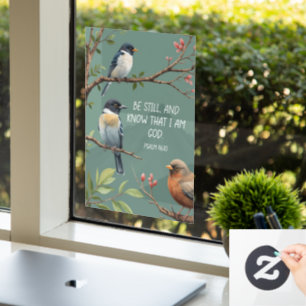 Psalm 46:10 Christelijk Bijbelvers Afbeelding Raamsticker