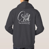 Psalm 46:10 | Christelijk Bijbelvers citaat Hoodie (Achterkant)