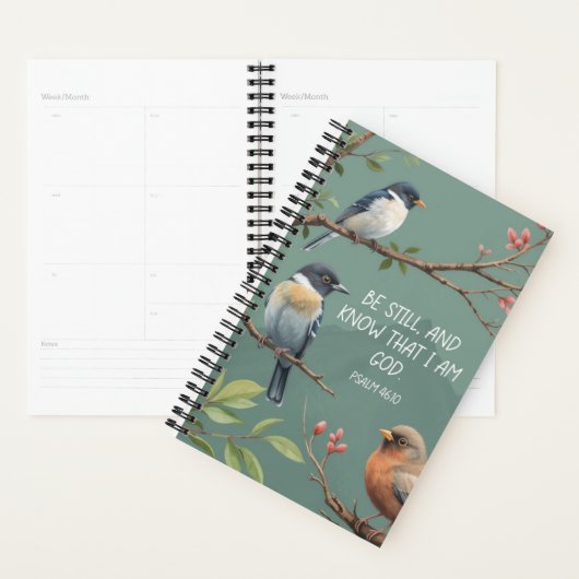 Psalm 46:10 Christelijke Bijbelvers Afbeelding Planner (Display)