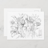 Psalm 46:10 de Kaart van de Prayer van de Manuscri (Voorkant / Achterkant)