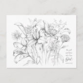 Psalm 46:10 de Kaart van de Prayer van de Manuscri (Voorkant)